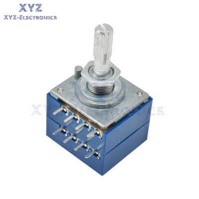 50K 100K Potentiometer Log ALPS Audio Amp Volume Control Pot Stereo Loudness New