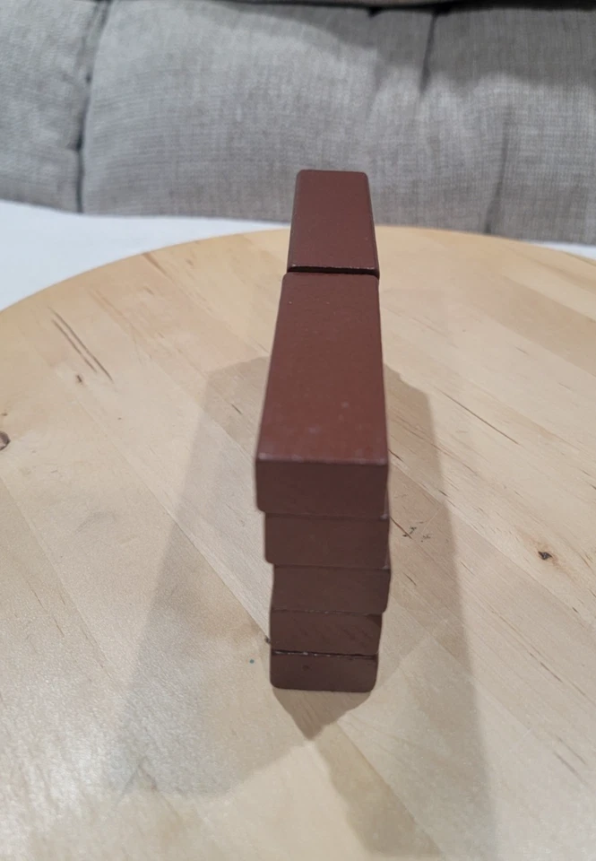 10 REPLACEMENT Parts Jenga Parker Brothers Vintage Collection Wooden Bookshelf - Image 2 of 4