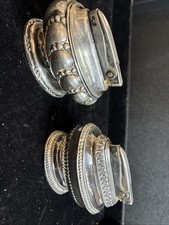 2Vintage Ronson “Crown” & “ Queen Anne” Silver Plate Table Lighters USA Made