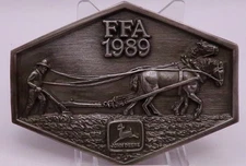JOHN DEERE 1989 FFA Belt Buckle 1 of 500