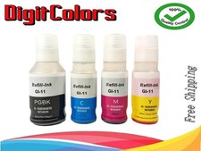 BKCMY GI-11 Ink Refill Bottle for use Canon PIXMA Mega tank G2160 G3160