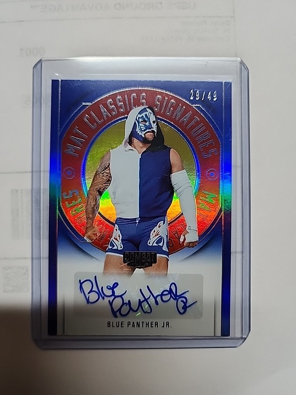 2025 Combat Anthology Blue Panther Jr Auto /49 SP