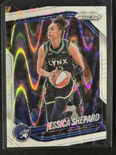 Jessica Shepard 2025 Panini Prizm WNBA #137 White Seismic Prizm Lynx (A)