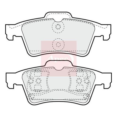 For VAUXHALL SIGNUM Z03 2003 to 2008 BRAKE PADS (REAR) (R90) PAD1195