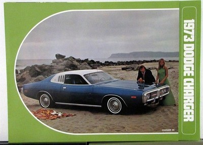 1973 Dodge Charger Rallye SE Color Sales Folder Specs Equip Exterior Colors Orig
