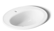 KOHLER K-2196-1-0 Pennington Self-Rimming Bathroom Sink, White