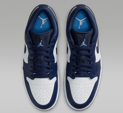 Air Jordan 1 Low Midnight Navy White University Blue Men's | Size