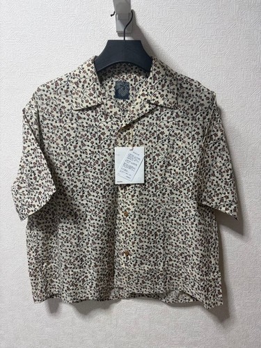 Visvim Men Top I.C.T Wallis Shirts/S Color Ivory VHTF Designer Collection Popula