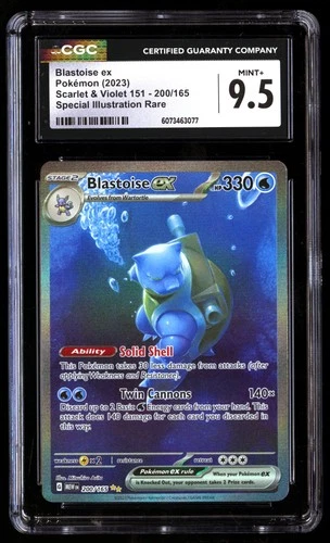 CGC 9.5 Blastoise EX 200/165 Pokémon Scarlet & Violet 151 2023 English
