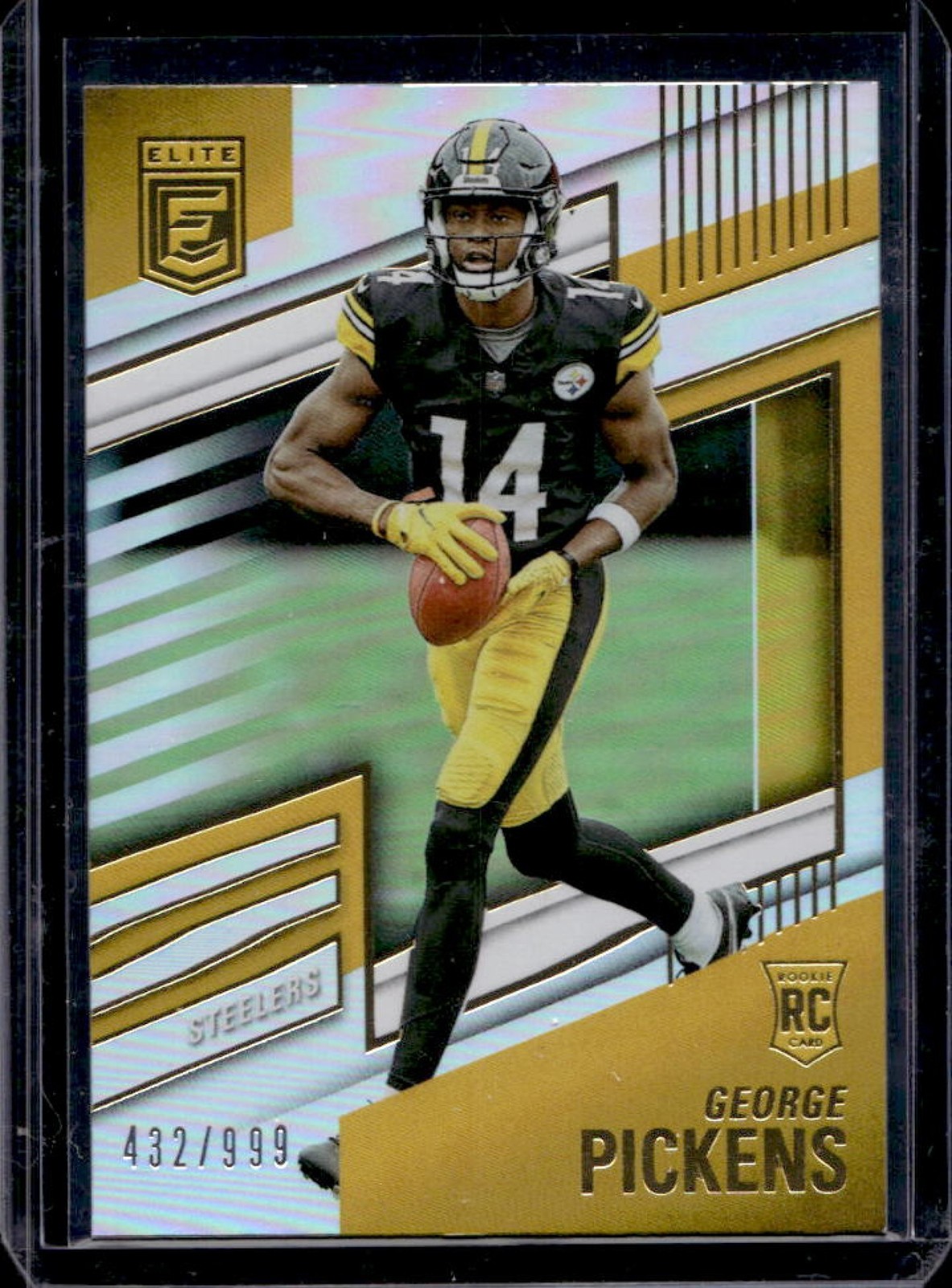 2022 Donruss Elite George Pickens RC Rookie #432/999 Steelers