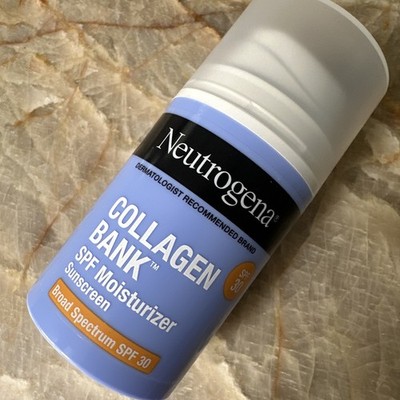 Neutrogena Collagen Bank Moisturizer Sunscreen SPF 30, 2 FL OZ, Exp 01/27+
