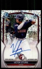 2023 Bowman Chrome #CPA-VI Victor Izturis Prospect Refractor Speckle /299 Auto