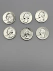 1964 Silver Proof Washington Quarters 6 Coin Lot 90% Silver Gem  #1112