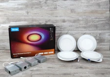 Govee Smart Recessed Lighting 6 Inch, Matter RGBIC LED Recessed Light 4 Pack