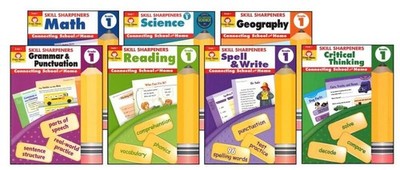 1st Grade 7-Subject Workbook Bundle Homeschool Curriculum 1