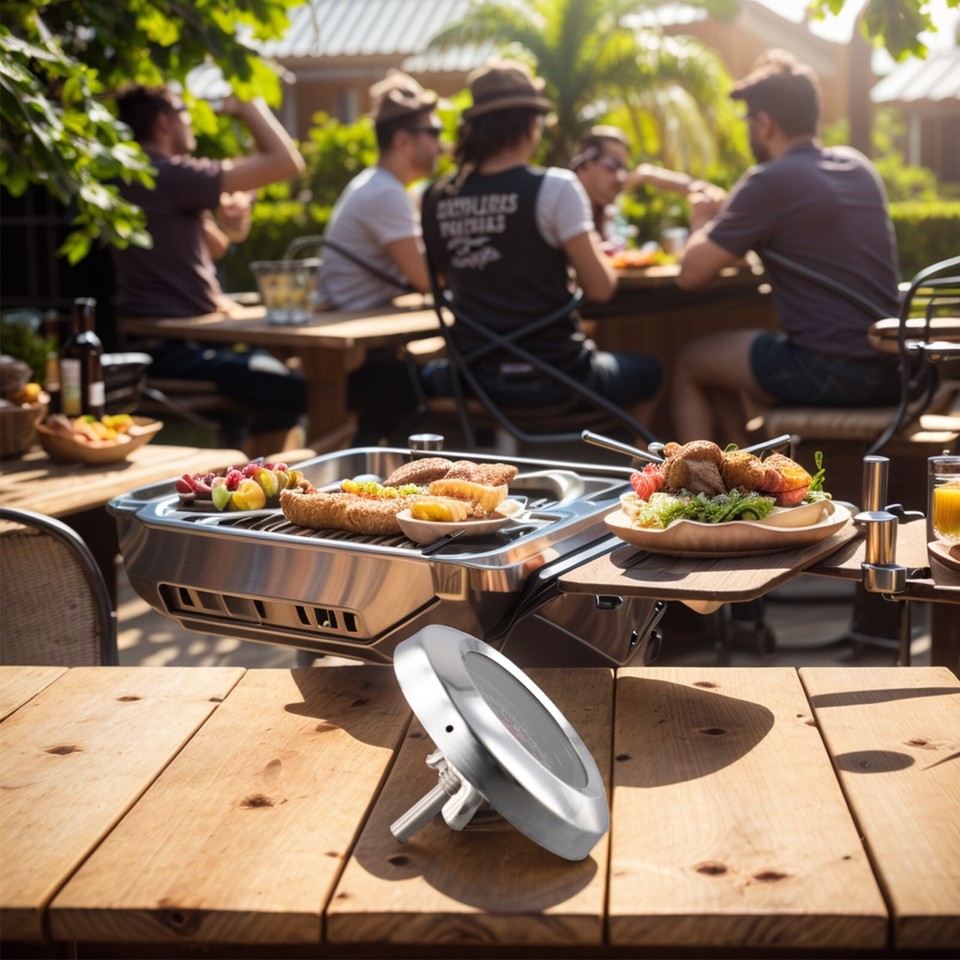 Misuratore Di Temperatura Fumatore Barbecue Versatile Con Gradi Celsius