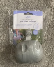 Ubbi On The Go Dual Pacifier Holder with 2 compartments NEW