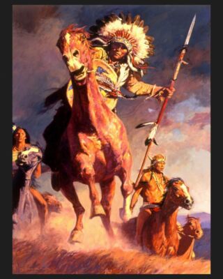 The Warriors Native 45'' Wide Cotton Panel Fabric