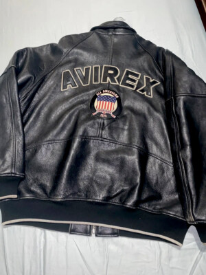 ジャケット・アウター vintage avirex real leather bomber Jkt s-l400.jpg