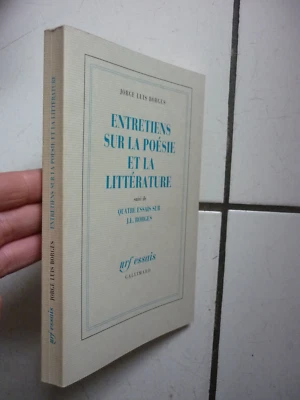 JORGE LUIS BORGES / ENTRETIENS SUR LA POESIE ET LA LITTERATURE / GALLIMARD - Photo 1/4