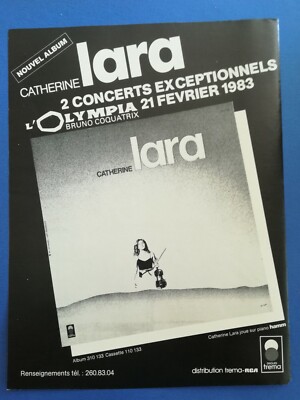 Magazinfoto 80er Jahre - Konzertaktion - Catherine Lara Olympia 1983