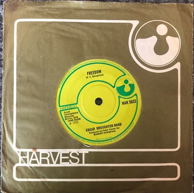 Edgar Broughton Band Apache Drop Out 1970 Uk Harvest Vinyl 7 ''45 Single har 5032