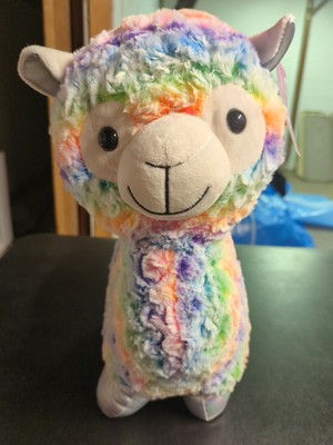 Linzy Rainbow Plush Stuffed Toy Cute Animal Llama Alpaca Soft Sheep