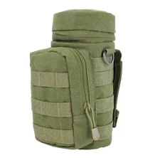 Shooters Gate Tactical MOLLE Water Bottle Pouch with Hose Tube Pass-Thru -ODG