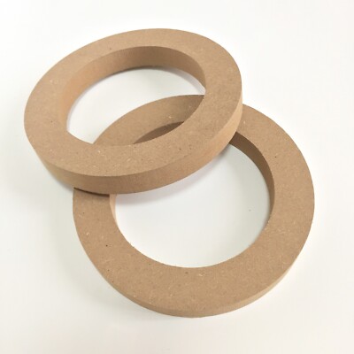 Pair 4'' MDF Car Speaker Mounting Spacer Ring Mounting Depth Resolution 14mm High