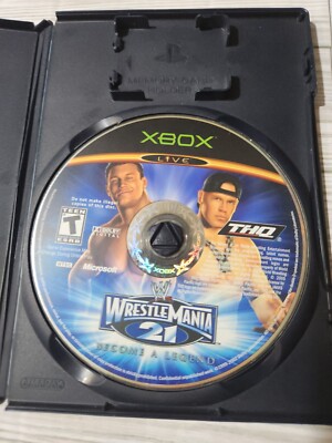 WWE Wrestlemania 21 Become A Legend Original Xbox | DISC ONLY Tested Working 