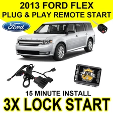 2013 Ford Flex Remote Start Plug & Play System Easy Install DIY 3X Lock Car F01A