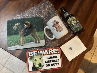 Lot of Airedale Terrier Collectibles