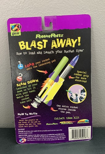 Vintage Sì! Gear Power Penz Rockets Slam NUOVO SIGILLATO RARO OG pacchetto & etichetta di vendita - Foto 9 di 10