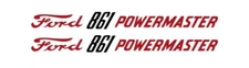 Ford POWERMASTER 861 Tractor Hood Decal kit Graphics Stickers Emblem Set Sides