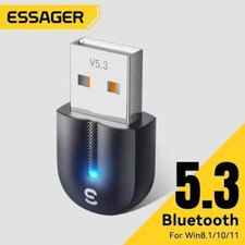 Essager USB Bluetooth 5.3 Adapter For PC Dongle Wireless Keyborad Audio Receiver