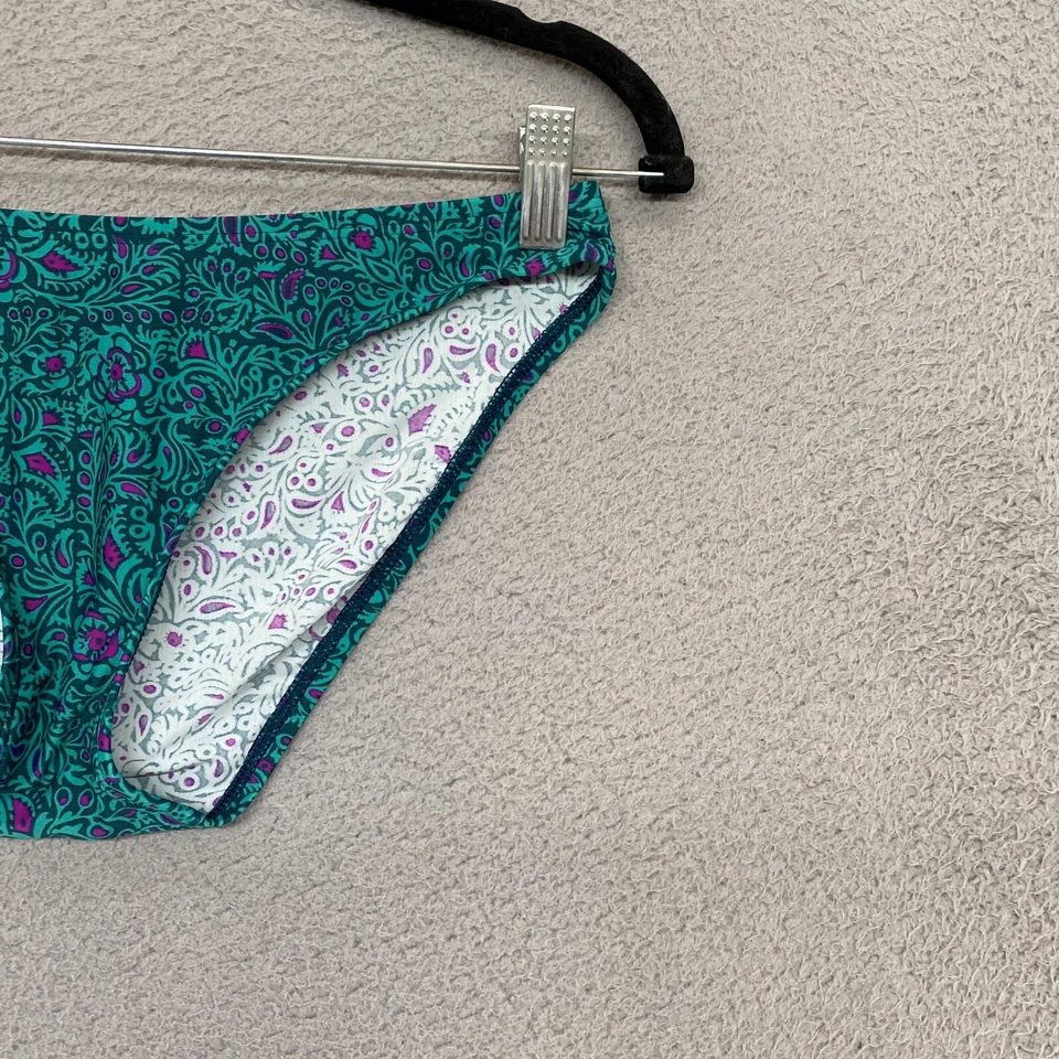 Женское бикини Patagonia Размер Small Paisley Sunamee Низкая посадка Зеленое Бирюзовое - Изображение 2 из 4