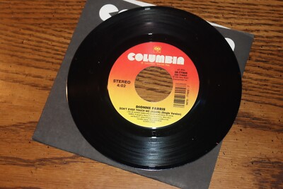NEW 45 RECORD DIONNE FARRIS DON'T EVER TOUCH ME AGAIN B/W I KNOW UNPLAYED