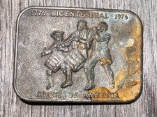United States Of America Bicentennial Patriotic 1970s Vintage Belt Buckle 3  