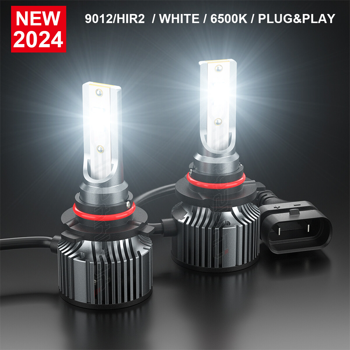 LED For Scion iM 2016 Headlight Kit 9012 HIR2 6500K White Bulbs Hi