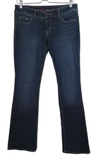 G By Guess Naomi Low Bootcut Blue Jeans Embroidered Pockets Women's Sz 29