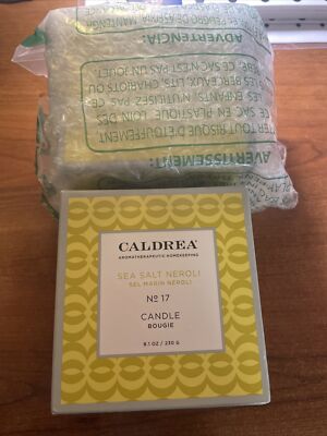 Caldrea - Candle Bougie Sea Salt Neroli - 8.1 oz.x 2