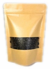 100 pk Kraft Bags 5.5"x8" Zip Seal 5.5 Mil Thick Reusable Smell Proof Food Grade