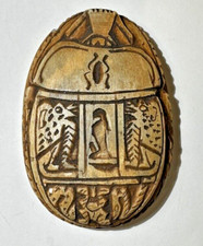 Vintage Scarab Figurine Statue Paperweight Hardstone Decoration Egyptian