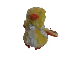 Ty Beanie Baby Of The Month Peepers Duck Chick Plush Toy Polka Dot Bow Tags NEW