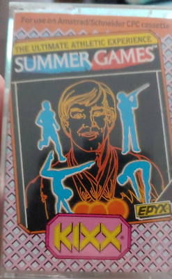 Summer Games (Epyx 1985) Schneider CPC (Tape, Manual, Box) works Amstrad