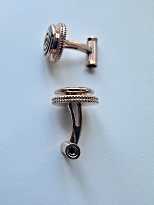 Montblanc Cufflinks Miles Davis Spiral Gold Black 114780 Jazz