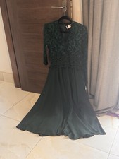 Aspeed Design Forest Green Embroidered Lace Long Party Dress Xs Never Worn