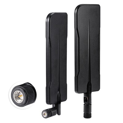 2pcs Bingfu 4G LTE 8dBi SMA Male Antenna for Verizon AT&T T-Mobile Sprint Router