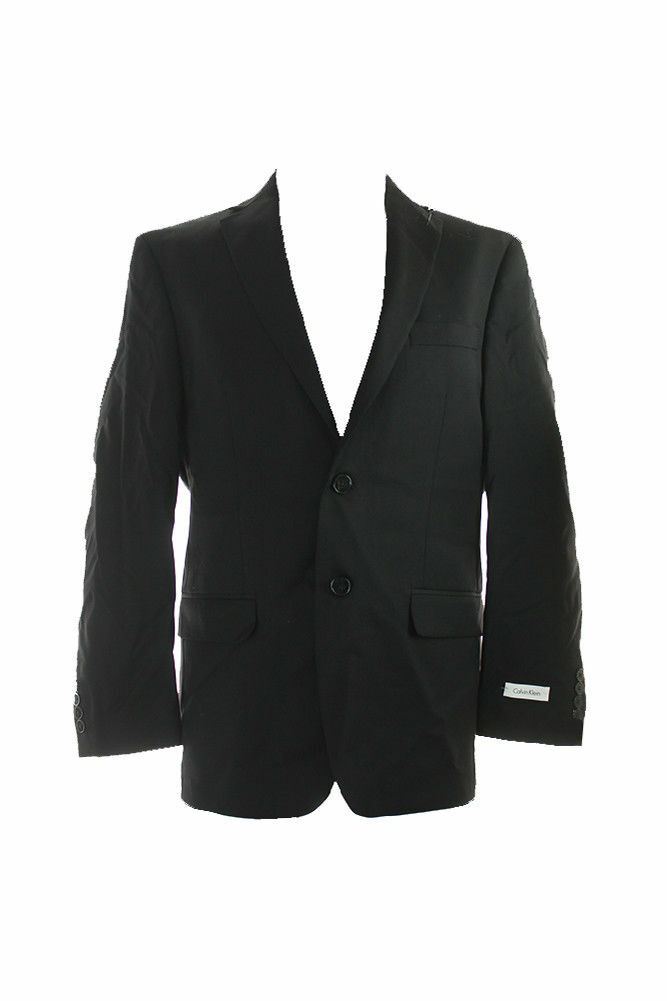 Calvin Klein Calvin Klein Black Double Button Notch Lapel Blazer 36R 22290₽