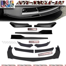 Glossy Black Front Bumper Lip Splitter Lower Spoiler Body Kit For Toyota Matrix